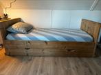 Steigerhouten bed met lattenbodem zonder matras, Huis en Inrichting, Ophalen, Eenpersoons, Steigerhout, Zo goed als nieuw