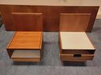 2x nachtkastje Pastoe Japanse serie Cees Braakman bed bedden, Ophalen, Gebruikt, 90 cm, Bruin