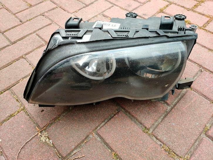 BMW E46 316i 2003 koplampen L+R + xenon en angel eyes!, Auto-onderdelen, Verlichting, BMW, Ophalen of Verzenden