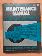 MB-C2 handboek CMP Chevrolet c8a c15a C30 C60 etc, Verzamelen, Ophalen of Verzenden, Landmacht, Nederland