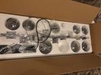Moderne hanglamp met 10 bollen, Huis en Inrichting, Lampen | Hanglampen, Ophalen, Zo goed als nieuw, Glas, 50 tot 75 cm