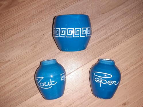 Vintage Peper, Zout en Vaas Set, Antiek en Kunst, Antiek | Keramiek en Aardewerk, Ophalen of Verzenden