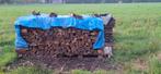 Haardhout Elzen droog 2 kuub gestapeld, Tuin en Terras, Haardhout, Minder dan 3 m³, Ophalen, Elzenhout, Blokken