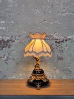 lampenkap in crèmekleur met franjes, Huis en Inrichting, Lampen | Lampenkappen, Ophalen, Gebruikt, Rond, Klassiek / Vintage / Romantisch