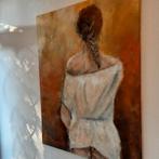 Schilderij acryl mixed media 60/80 tina-design, Ophalen of Verzenden