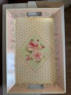 Leuk brocante dienblad, Ophalen of Verzenden, Gebruikt, Rechthoekig, Kunststof