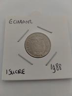 Ecuador 1 Sucre 1988, Postzegels en Munten, Munten | Amerika, Verzenden, Zuid-Amerika, Losse munt