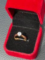 18 karaat gouden ring met natuurlijke diamant van 0.58ct!, Sieraden, Tassen en Uiterlijk, Ringen, Ophalen of Verzenden, 17 tot 18
