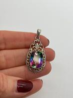Z761 Prachtige zilveren hanger mystic topaas, Ophalen of Verzenden, Zilver, Hanger