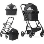 Deryan Inklapbare buggy - Huisdieren buggy - Zwart - #185, Ophalen of Verzenden, Zo goed als nieuw, Overige merken, Zonnekap
