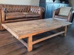 Prachtige oud grenen salontafel lengte 1.90 m., Antiek en Kunst, Ophalen
