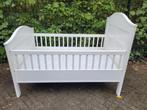 Kinderbedje wit hout 130x80 cm, Ophalen, Gebruikt, Minder dan 140 cm, Matras