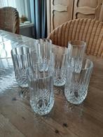 6 CRISTAL `D ARQUES , LONGCHAMP - KRISTALLEN - WATERGLAZEN, Ophalen of Verzenden, Zo goed als nieuw, Overige stijlen, Overige materialen