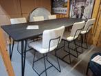 6 Nieuwe Barstoelen Draaibaar, creme+ greep Marcel H&H, Ophalen, 5 krukken of meer, Nieuw, Met voetsteun