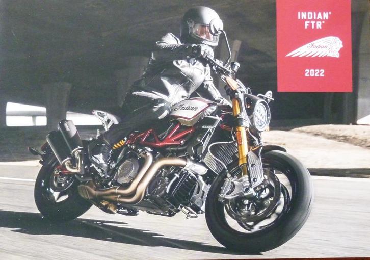 Folder INDIAN FTR 2022, Motoren, Handleidingen en Instructieboekjes, Overige merken, Ophalen of Verzenden