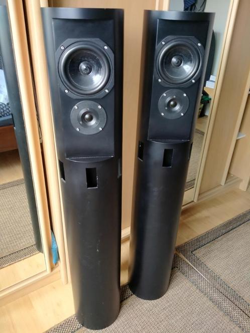 Hele bijzonder set goede 2-weg buis speakers, Audio, Tv en Foto, Luidsprekers, Gebruikt, Front, Rear of Stereo speakers, Overige merken
