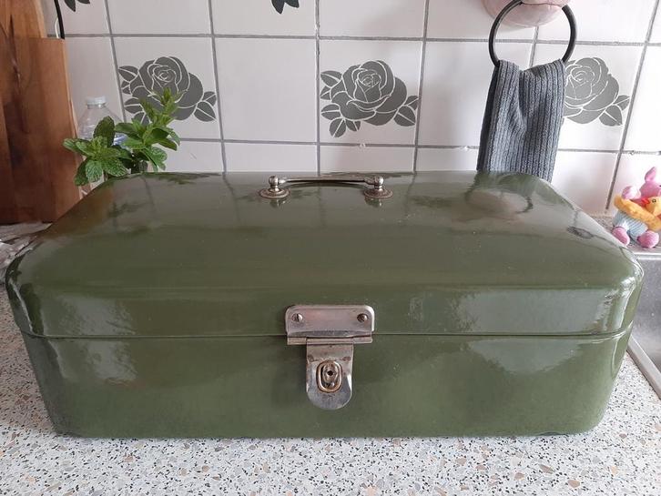 Veel groen emaille, Antiek en Kunst, Antiek | Emaille, Ophalen of Verzenden