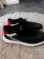 Luxe Stokton sneakers | Zwart/Wit/Rood | Maat 42, Zwart, Ophalen of Verzenden, Sneakers of Gympen, Zo goed als nieuw