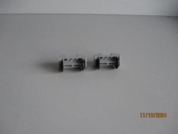 Lego 2 TREINWIELEN 9volt GRIJS in perfecte staat! beschikbaar voor biedingen