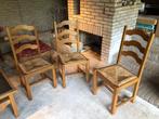 4 moderne stoelen (eiken) empirische stijl, Huis en Inrichting, Overige Huis en Inrichting, Gebruikt, Ophalen