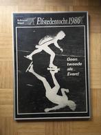 Vintage poster Elfstedentocht 1986 Evert van Benthem, Sport, Ophalen of Verzenden