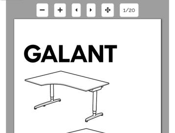 Mooi Ikea Galant hoekbureau 160x120x80 - optie  220 cm TEAB - afbeelding 3