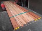 Partij 15 stuks Meranti latten ruw 24x105x3350 en 32x32mm, Ophalen of Verzenden, 250 cm of meer, Planken, Hardhout
