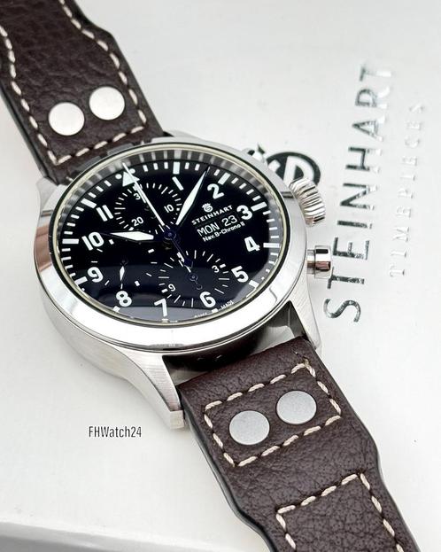 Steinhart Nav-B-Chrono 2 44. D&P 2019 + 2 extra banden., Sieraden, Tassen en Uiterlijk, Horloges | Heren, Gebruikt, Polshorloge