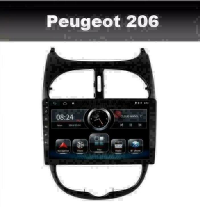 Peugeot 206 radio navigatie android 9.0 carkit wifi dab+ usb, Ophalen of Verzenden, Nieuw