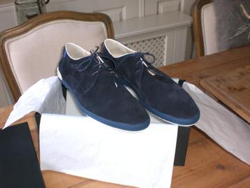 Floris van Bommel Donkerblauwe Suede Schoen beschikbaar voor biedingen