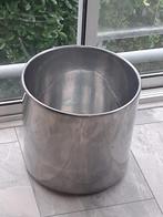 Metalen emmer / pot, Huis en Inrichting, Emmers, Ophalen, Gebruikt, RVS, Met handgreep