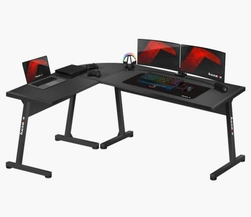Huzaro - Hero 6.0 - Gaming hoekbureau- Zwart, Computers en Software, Laptoptafels, Nieuw, Ophalen of Verzenden