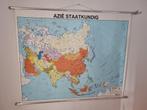 Oude schoolkaart Azië staatkundig, Antiek en Kunst, Antiek | Schoolplaten, Ophalen