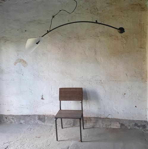 vintage hanglamp italiaans design lamp, Huis en Inrichting, Lampen | Hanglampen, Zo goed als nieuw, Minder dan 50 cm, Glas, Metaal