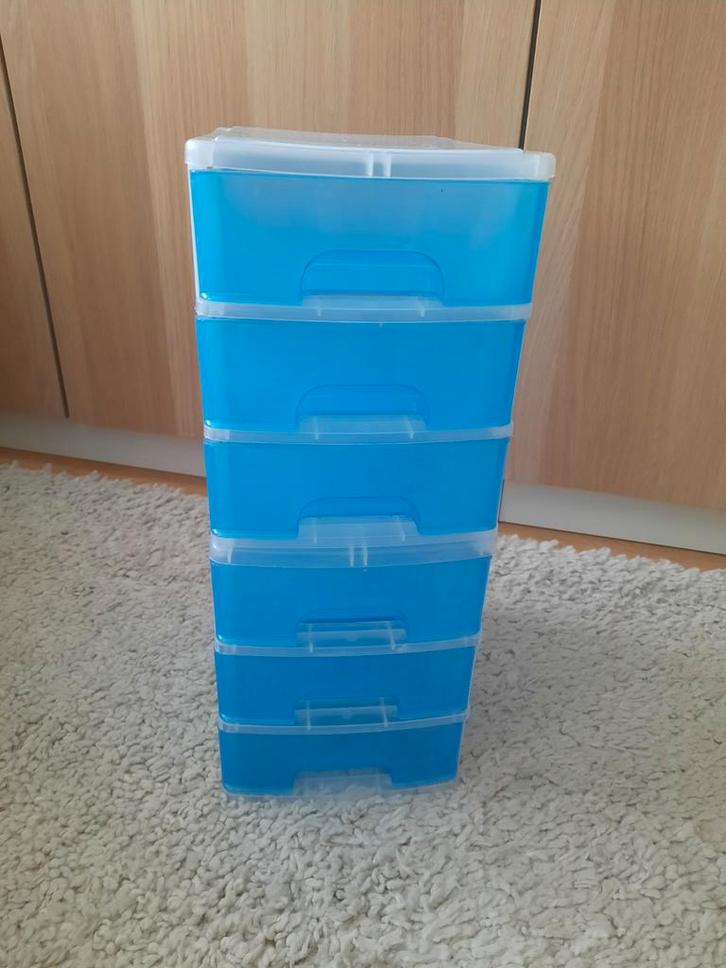 Opbergbakjes met uitschuifbare laatjes, Huis en Inrichting, Kasten | Kledingkasten, Gebruikt, Minder dan 100 cm, Minder dan 50 cm