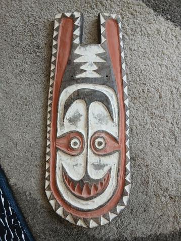 nieuw guinea Elema Papoea houten schild masker 2 beschikbaar voor biedingen