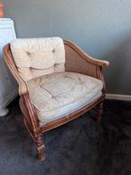 Vintage design Giorgetti rotan stoel fauteuil, Huis en Inrichting, Fauteuils, Ophalen of Verzenden, Zo goed als nieuw, 75 tot 100 cm