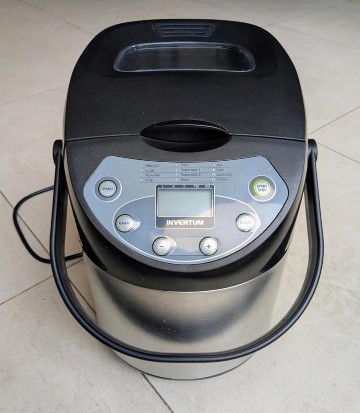 Mooie broodbakmachine Inventum BM90, zo goed als nieuw!, Witgoed en Apparatuur, Broodbakmachines, Zo goed als nieuw, Met timer