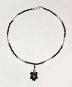 Ketting Hematiet Parels goud met Oorbellen, Overige kleuren, Verzenden, Nieuw, Steen of Mineraal
