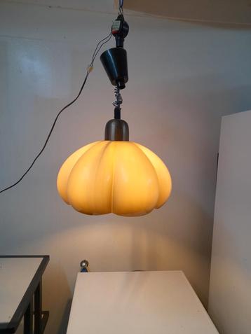 Vintage Herda / Dijkstra bloem mushroom hanglamp beschikbaar voor biedingen