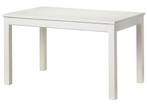 IKEA white dining table with 4 chairs, Ophalen, 100 tot 150 cm, 50 tot 100 cm, Zo goed als nieuw