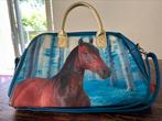 De Kunstboer School/schoudertas afbeelding paard, Gebruikt, Blauw, Schoudertas, 30 tot 40 cm