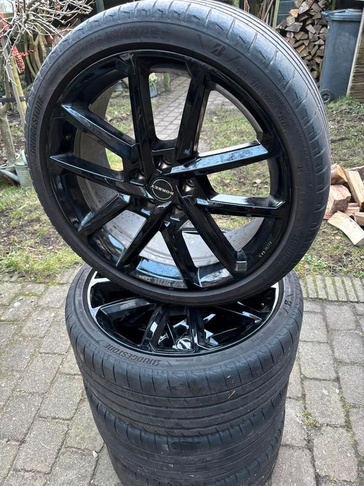 Borbet N velgen met banden!, Auto-onderdelen, Banden en Velgen, Banden en Velgen, Zomerbanden, 19 inch, 245 mm, Personenwagen