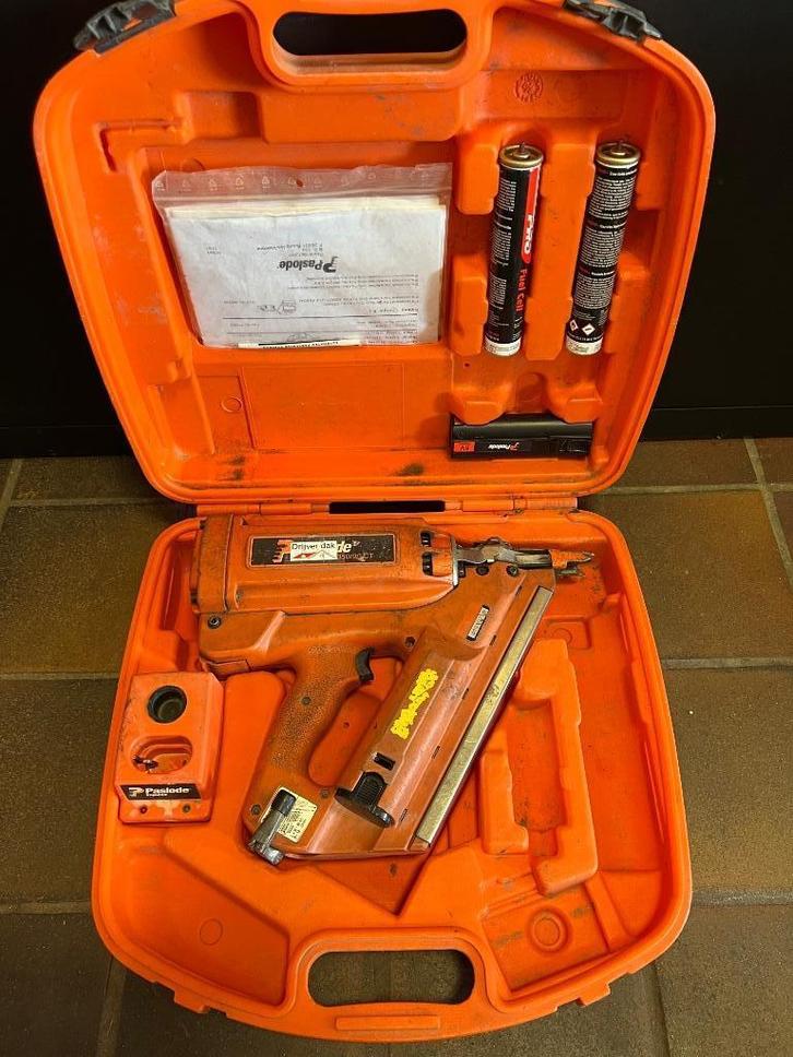 Paslode Impulse IM 350/90 CT Schiethamer Accu Gas, Doe-het-zelf en Verbouw, Gereedschap | Handgereedschap, Gebruikt, Ophalen of Verzenden