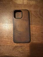 Nomad leren telefoonhoesje met patina voor iphone 15 pro max, Ophalen of Verzenden, Gebruikt, Hoesje of Tasje