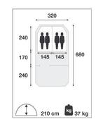 Falco Havik 3200 tent, Caravans en Kamperen, Ophalen, Gebruikt, Tot en met 4