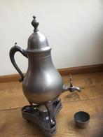 Tinnen kraantjeskan met 2 kopjes, Antiek en Kunst, Ophalen of Verzenden