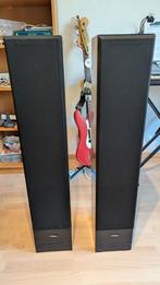 Hepta Street zuilspeakers - NL fabrikant Westzaan, Gebruikt, 60 tot 120 watt, Front, Rear of Stereo speakers, Ophalen