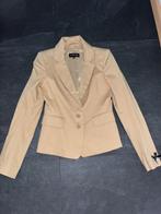 Patrizia Pepe jasje maat 36 blazer beige zwart strikje mouw, Kleding | Dames, Jasjes, Kostuums en Pakken, Verzenden, Beige, Zo goed als nieuw
