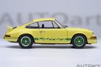 1:18 Porsche 911 Carrera RS geel-groen 1973 Autoart 78033, Hobby en Vrije tijd, Modelauto's | 1:18, Auto, Autoart, Nieuw, Ophalen of Verzenden